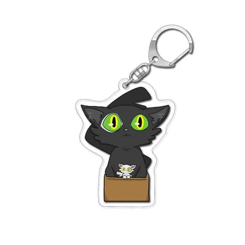 Anime Suzuki No Tojimari keychain Daijin Cat Iwado Acrylic Key chains Pendant llaveros chaveiro For Men Women Key Ring Jewelry