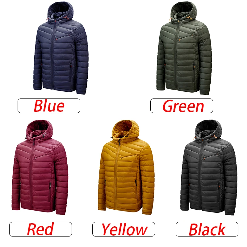 2022 Men New Autumn Winter Warm Waterproof Parkas Jacket Coat Mens Hooded Casual Outwear Detachable Hat Outfits Parkas Coat Male