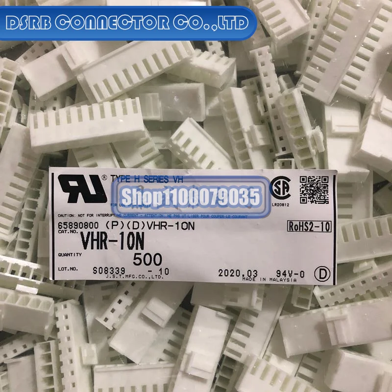 

50pcs/lot VHR-10N Plastic shell 10P 3.96MM legs width 100% New and Original