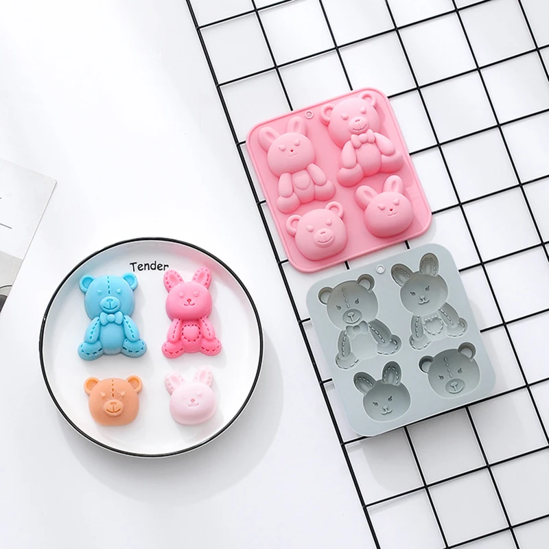 

Cartoon Bear Silicone Cake Mousse Mold Fondant Cupcake Cookie Kitchen Baking Mould DIY Pastry Jelly Chocolate Molds Tools