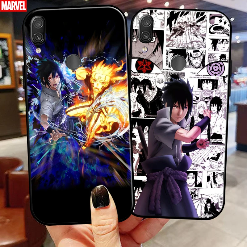 

Naruto Uchiha Sasuke Anime For Xiaomi Redmi Note 7 7 Pro 7S Redmi 7 7A Phone Case Carcasa Coque Back Liquid Silicon Black