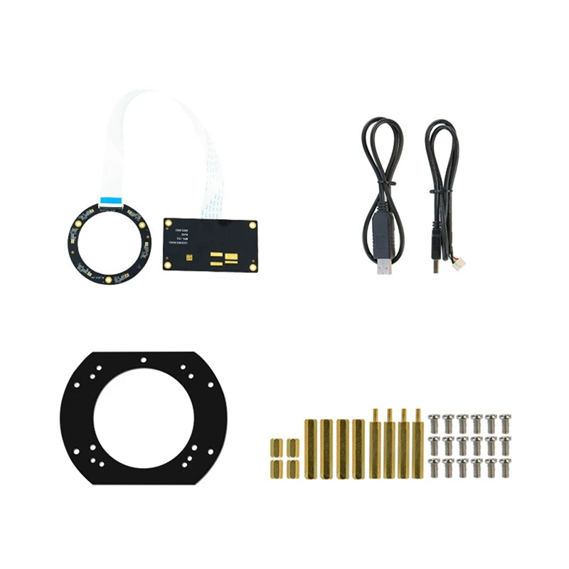 

Far Field Six Microphone Ring Array Speech Recognition Module Board Ring 6 Microphone Array + Bracket