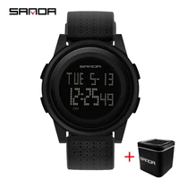 sanda 2022 fashion outdoor sport watch men multifunction watches alarm clock chrono 3bar waterproof digital watch reloj hombre