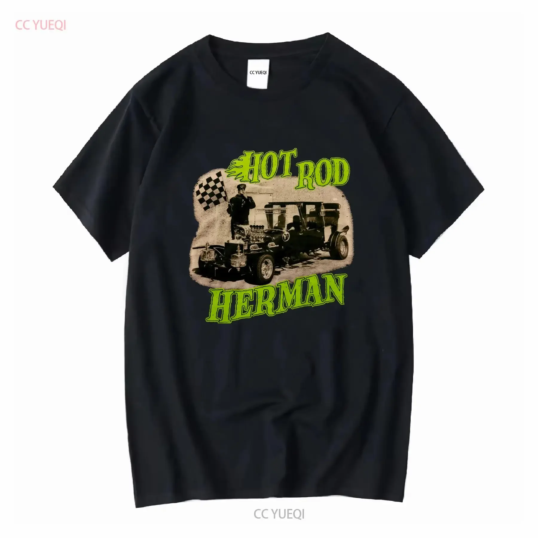 Фото ФУТБОЛКА MUNSTERS HERMAN HOT ROD РЕДКИЙ XXL ОФИЦИАЛЬНАЯ ГОТИЧНАЯ ГОТИЧНАЯ винтажная стираная слегка универсальная модная удобная №1