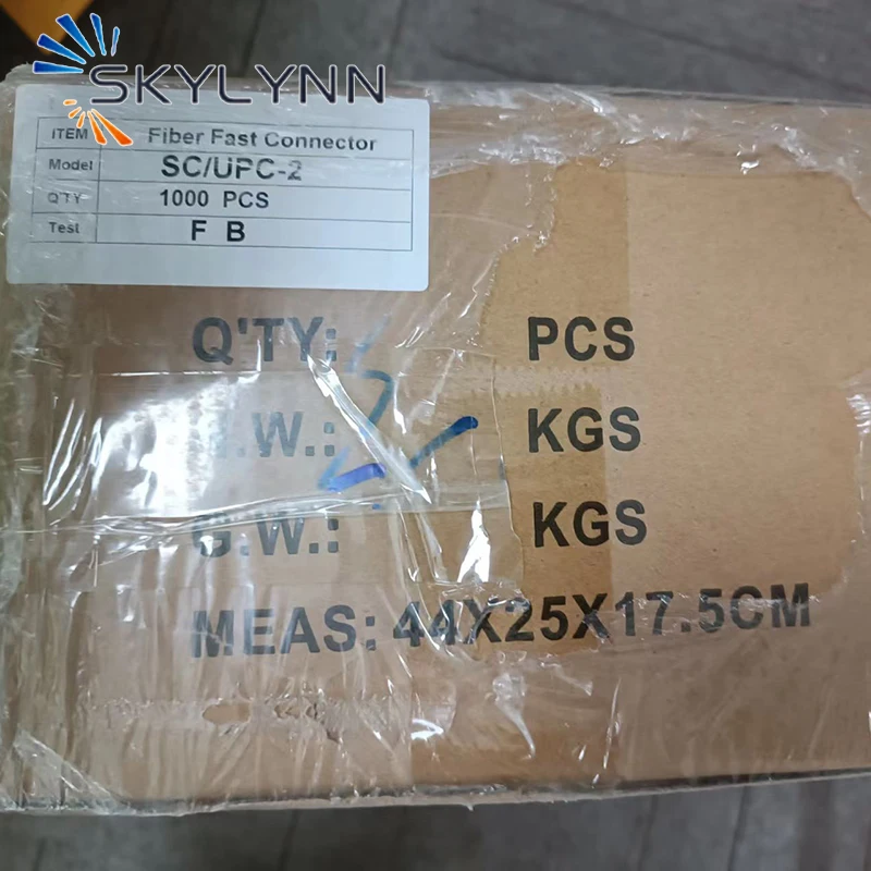 1000 Pcs/Carton Whole Sale Single Mode SC/UPC SC/APC Optical Fiber Fast Connector For FTTH
