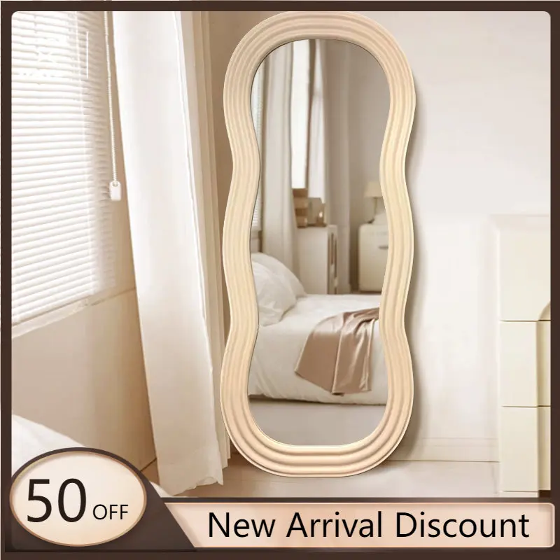 

Door Large Floor Mirror Aesthetic Modern Design Antique Creative Mirror Flexible Design Hallway Dekoracyjne Lustra Room Decor