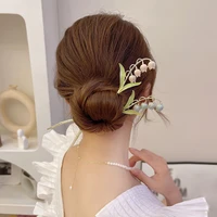 2022 new chinese style bell orchid flower hairpin vintage romantic for women diy hairstyle design hair dish accessories trendy