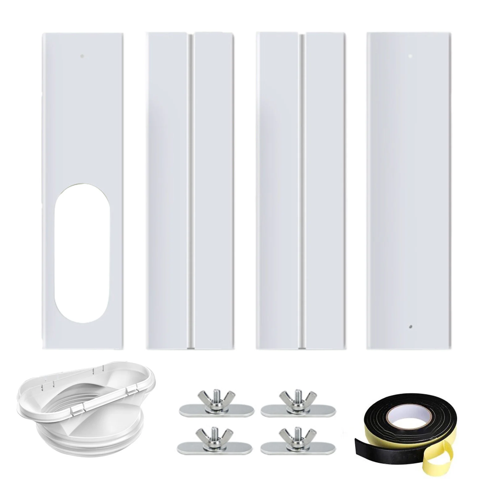 

AC Window Vent Kit AC Vent Kit Novel Sliding Rail AC Vent Kit Seal For Sliding Window Universal Window Seal Kit Portable Air