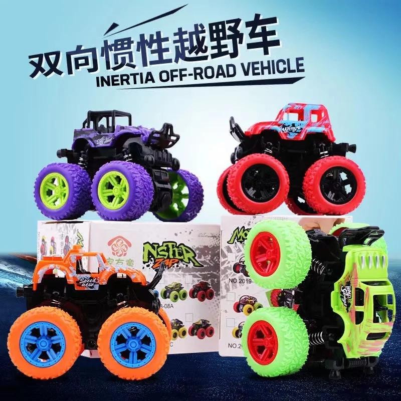 

Children's toy excavator 4WD inertia off-road vehicle stunt boy toy car child
