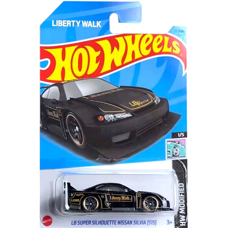 

Оригинальные модели автомобилей Hot Wheels 1/64 из сплава, супер силуэт, Nissan SILVIA S15 Liberty Walk, спортивные автомобили, игрушки для мальчиков, черный C4982