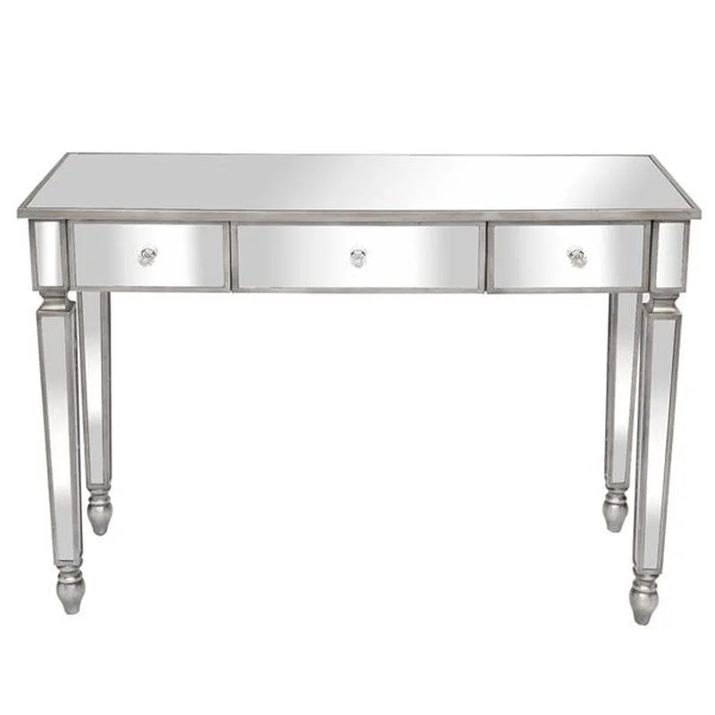 

Three Drawers Mirror Table Dressing Table Console Table