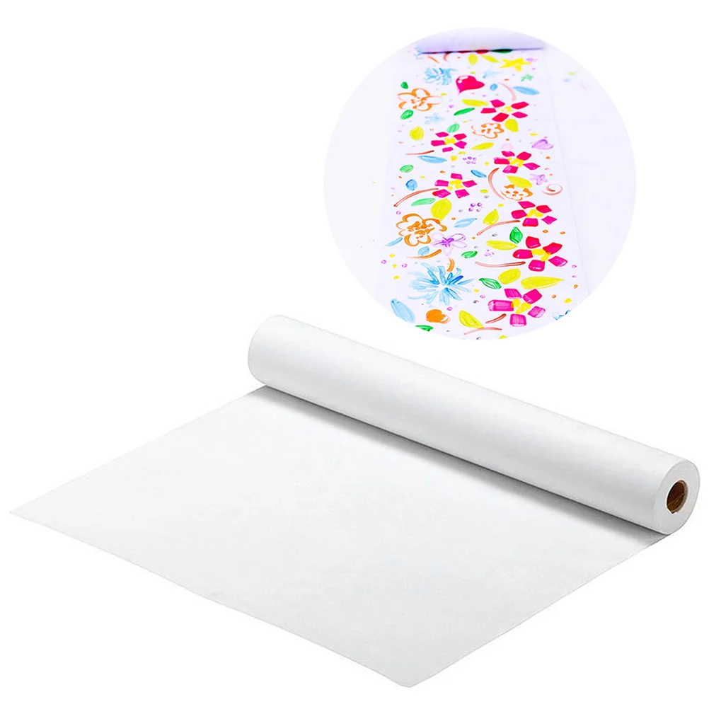 

2 Pcs Blank Drawing Papar White Wrapping Paper Sketch Crafts Kids Calligraphy