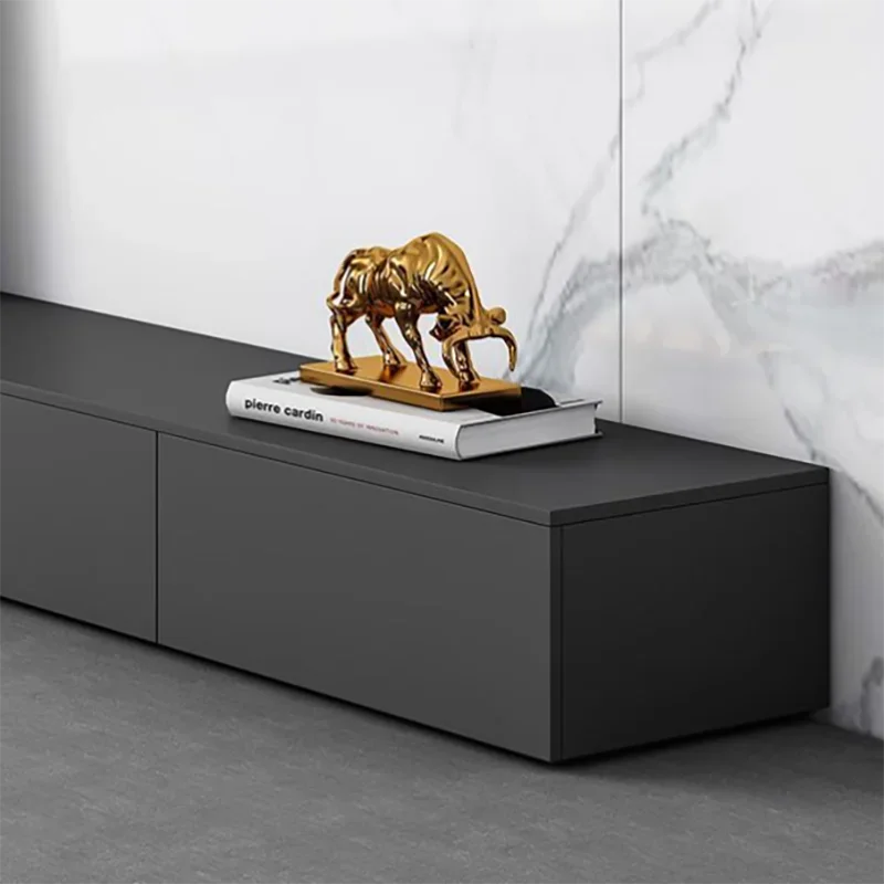 Минималистичная Современная телевизионная подставка черная коробка для