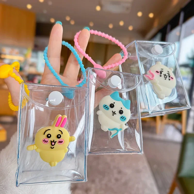 Chiikawa дисплей прозрачная коробка для хранения загадочная брелок ключей чехол