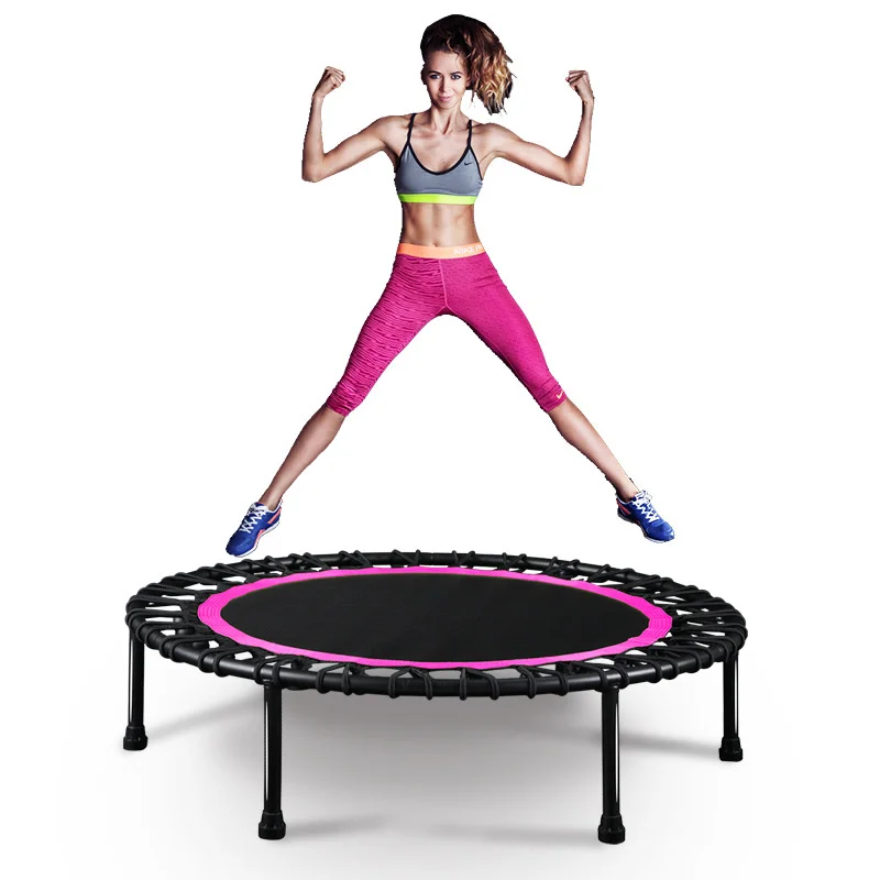 

2022NEW 40 Inch Foldable Fitness Jump Trampoline For Adults Indoor Aerobic Sport Bodybuilding Exercise Training Elastic Jump Tra