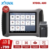 XTOOL A80 Automotive Full System Diagnosis Tool BT/WIFI Connection ECU Coding Active Test Scanner 31+Reset Functions Free Update
