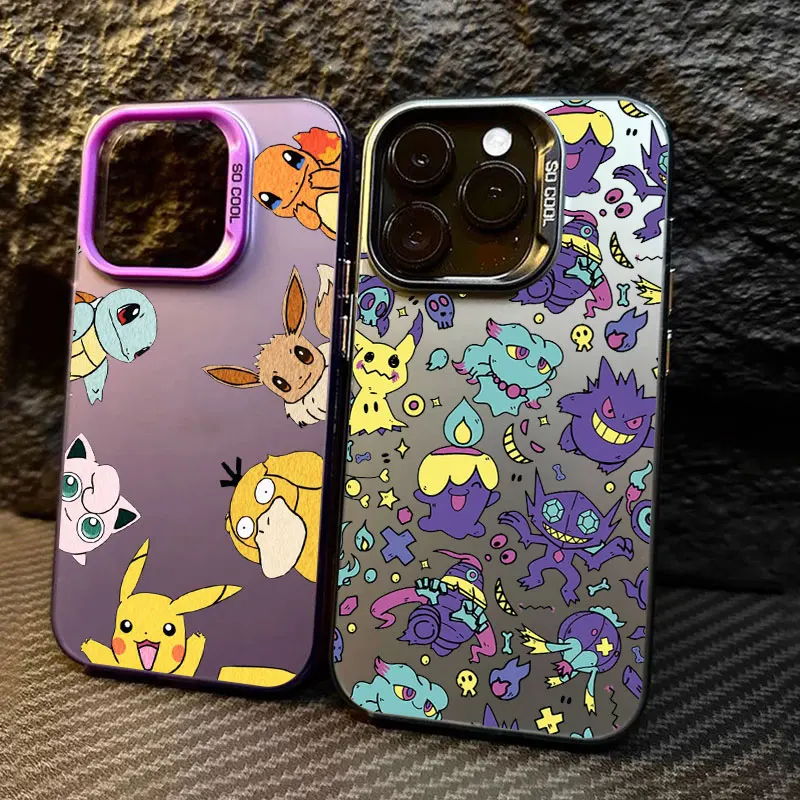 Чехол с изображением аниме Pocket Monster Pokemon для Apple iPhone 16e 16 14 15 13 11 Pro Max чехол Plus 12 Mini
