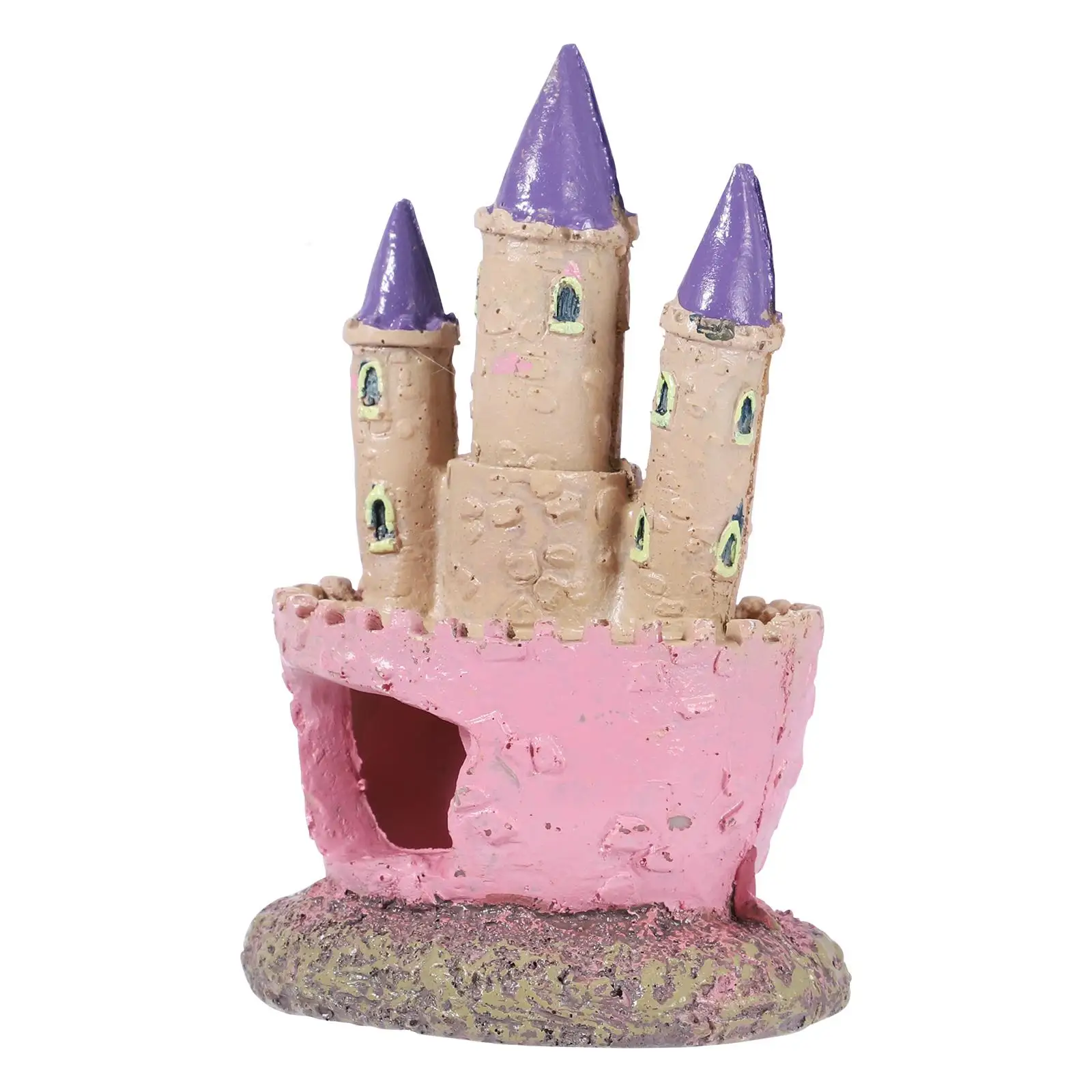 

Newest Pink Princess Castle Fish Cave Aquarium Ornament Fish Tank Decoration