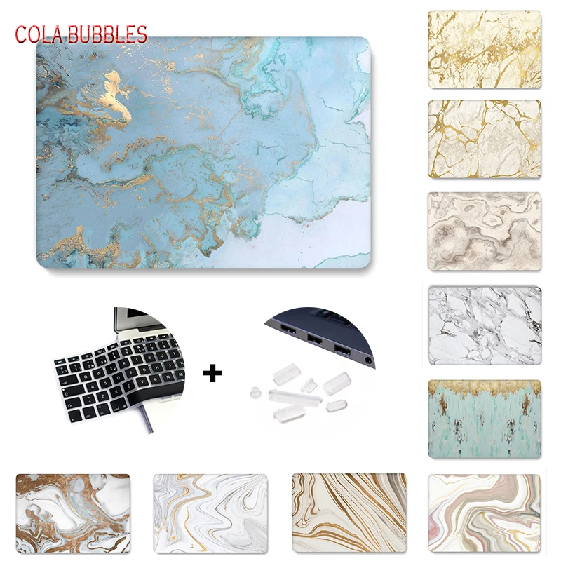 

Marble Laptop Case for MacBook Air 13 M1 A2337 A2338 2020 Touch Bar Pro 16 A2141 Retina 11 12 15 Pro 13 A1278 A1708 A2251 A2289
