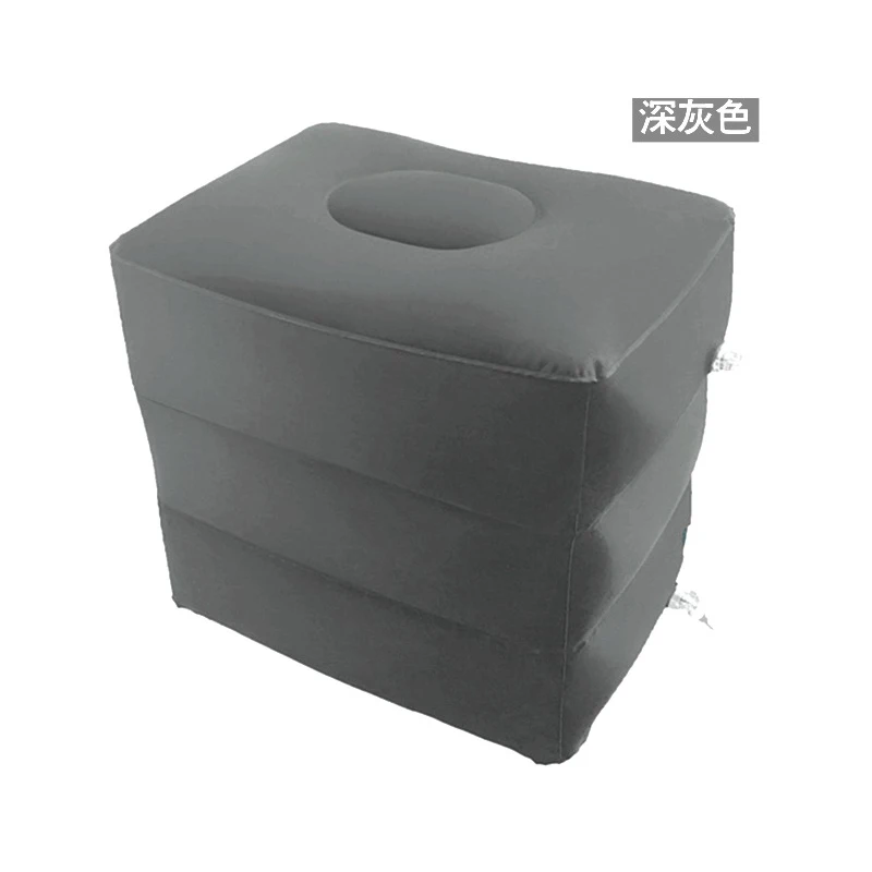 

3-слойная надувная подушка, дорожная подставка для ног, подушки для самолета, поезда, автомобильная подушка для отдыха, сумка для хранения и пылезащитный чехол, надувная подушка