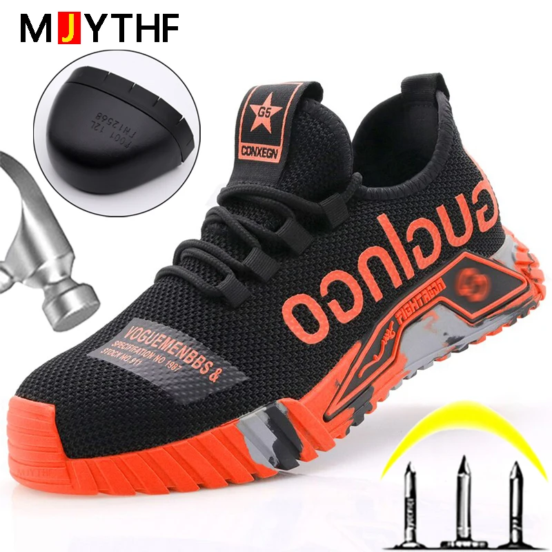Safety Shoes Puncture-proof Work Shoes Boots Fashion Indestr