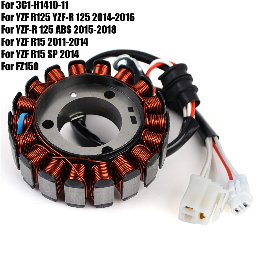

3C1-H1410-11 Stator Coil for Yamaha YZF R125 YZF-R 125 ABS YZF R15 SP FZ150