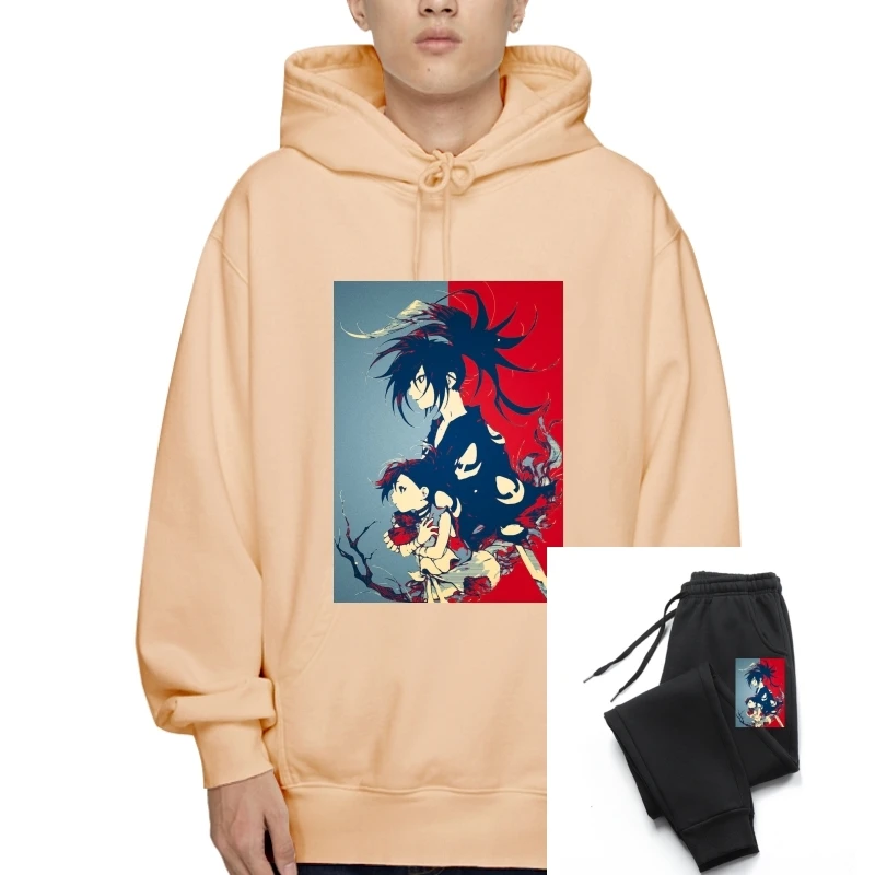 

Vintage Dororo And Hyakkimaru Hope T-Pullover Men Winter Cotton Pullovers Fleece Outerwear Gift Idea Drawstring
