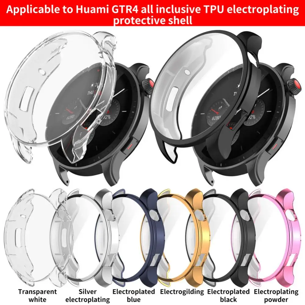

TPU Watch Case For Amazfit GTR4 Watch Electroplating Protective Case Smart Electronics Smart Electronics For Amazfit GTR4 Watch