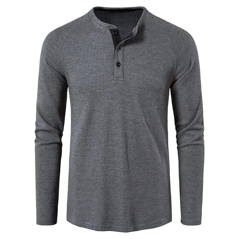 

sweaters breathable long-sleeved solid color trade men's bottoming shirt 2611
