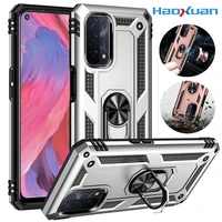 shockproof armor phone case for oppo a32 a35 a36 luxury anti fall bracket ring protective cover for oppo a72 a74 a76