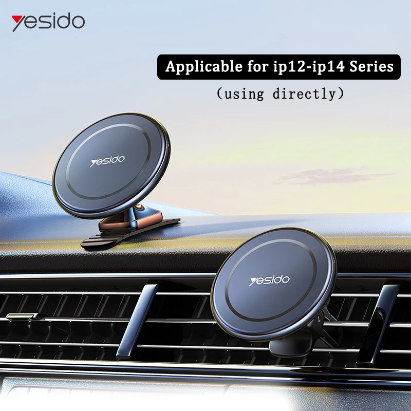 

Magnetic Car CellPhone Holder Mount Applicable for iphone 14/12/13 Magsafe Case Strong Magnet Air Vent Phone Holder P50