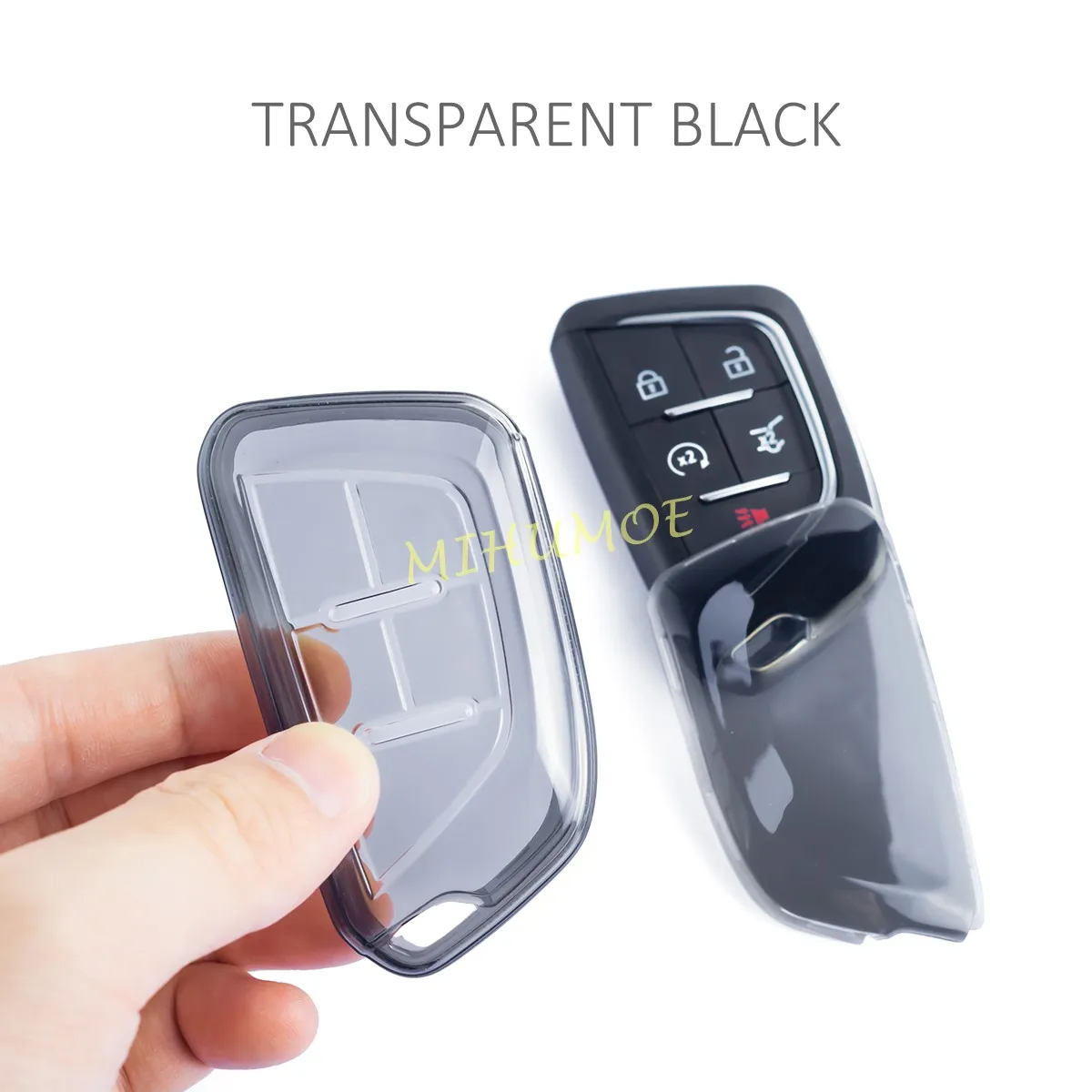Для Cadillac CT4 CT5 2020-2024/Lriq XT4 2024 черный прозрачный автомобильный пульт дистанционного