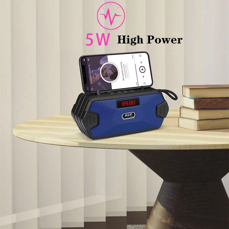 Уличная портативная беспроводная Bluetooth-колонка телескопическая антенна FM-радио