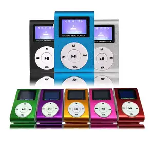 Mini Cube Clip-type Mp3 Player Display Rechargeable Portable Music Speaker with Earphone Usb Cable in Pakistan
