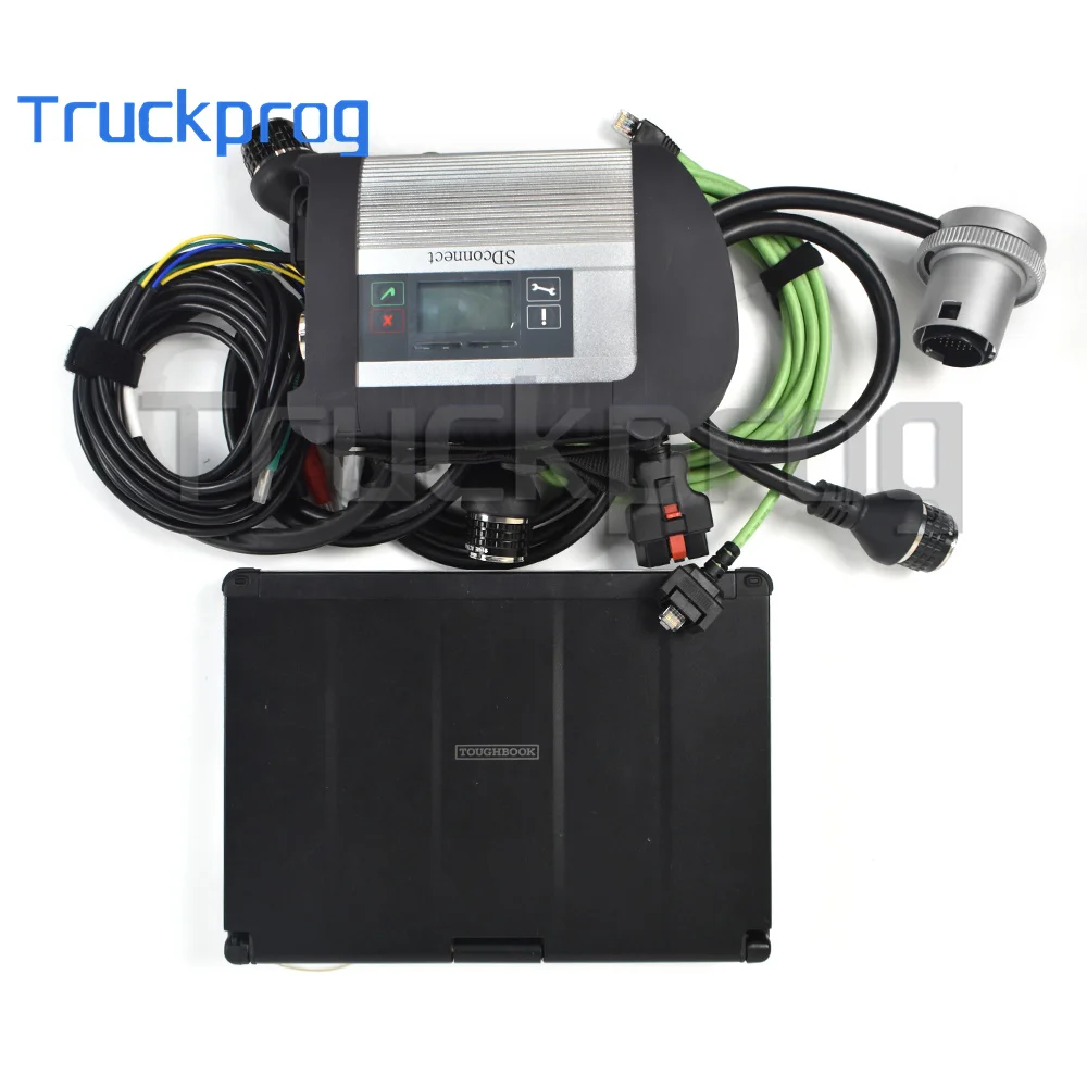

Ready to use For Benz MB STAR C4 Multiplexer SD Connect Xentry Das Wis Epc Truck Car Diagnostic Tool+CF C2 LAPTOP