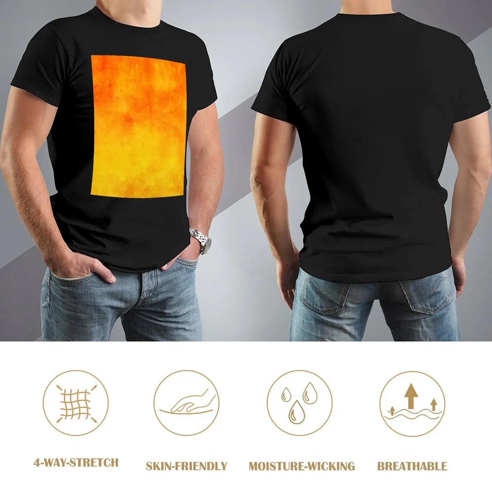 Яркая футболка с акварелью омбре 01 аниме мешковатые рубашки мужские футболки