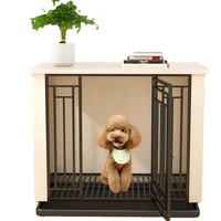 dog cage 2 in 1 wooden pet cage and crates luxury dog cage