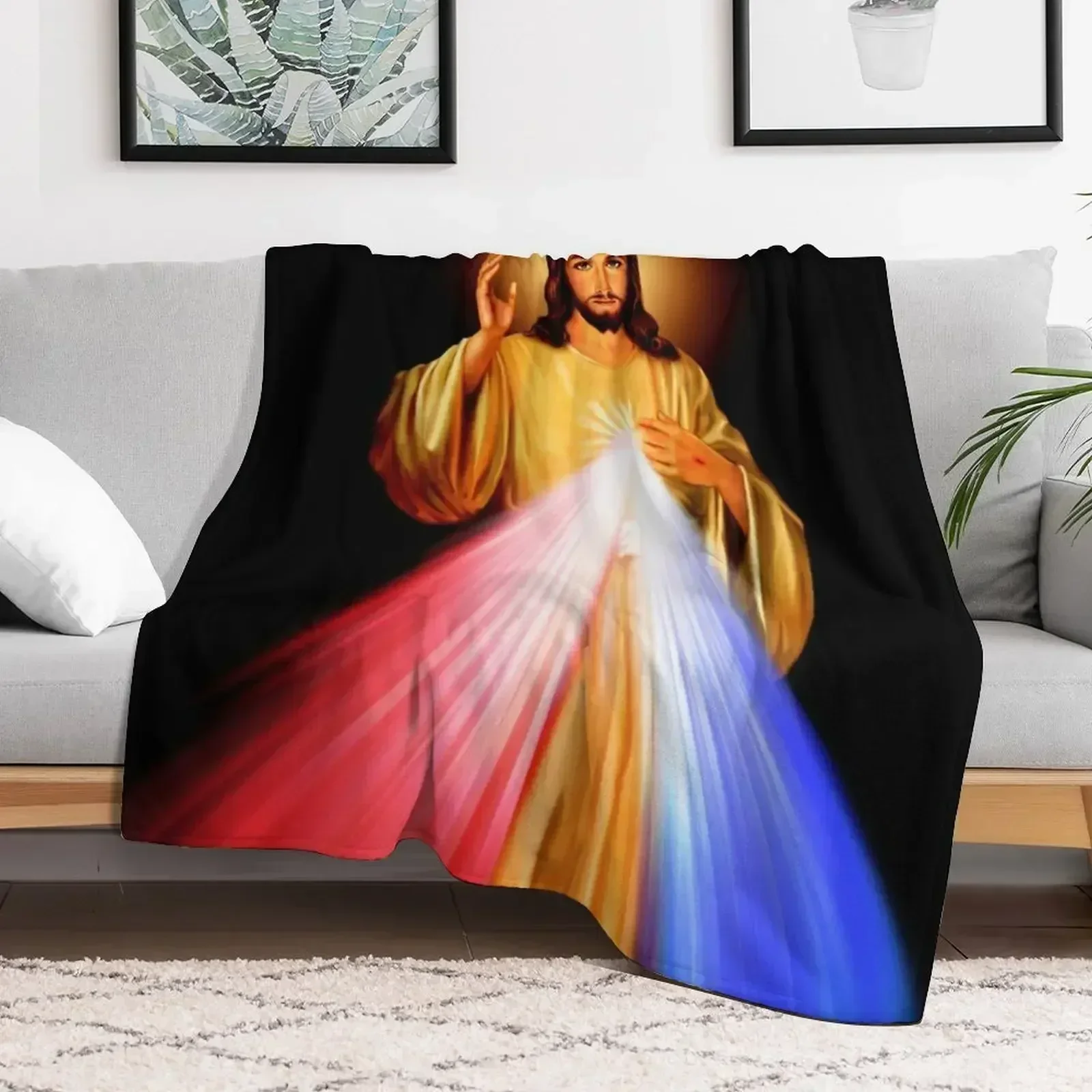 Божественная милосердия Иисус я доверя в тебя Saint Faustina Divine Mercy плед дорожные