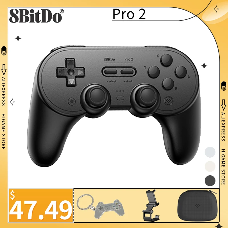 

8bitdo Pro2 Bluetooth-контроллер с поддержкой Nintendo Switch PC ios Android Steam Raspberry Pi геймпад