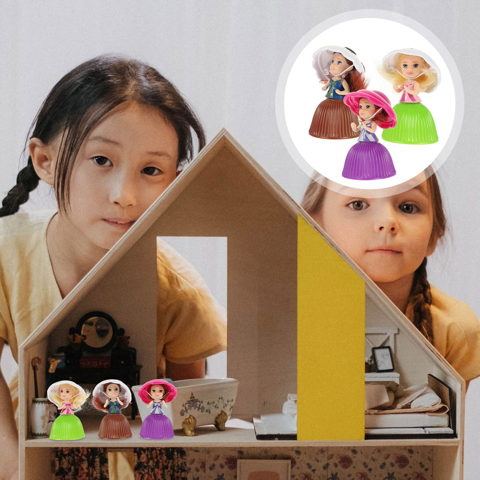 3 шт. мини капкейк сюрприз Подарочные игрушки (случайный цвет и стиль) Сюрприз