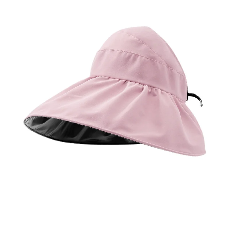 

Летняя Пляжная Шляпа женская пустая верхняя Кепка уличная устойчивая к ультрафиолетовому излучению складная шляпа от солнца для женщин
