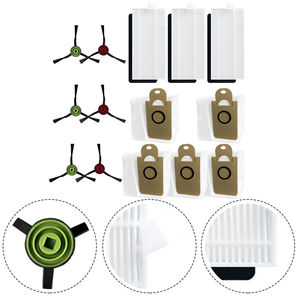 

1 Set Side Brush Filter Dust Bag For Aonus I8 Robot Vacuum Cleaner Spare Handheld Cordless Vac Spare Parts Accessories