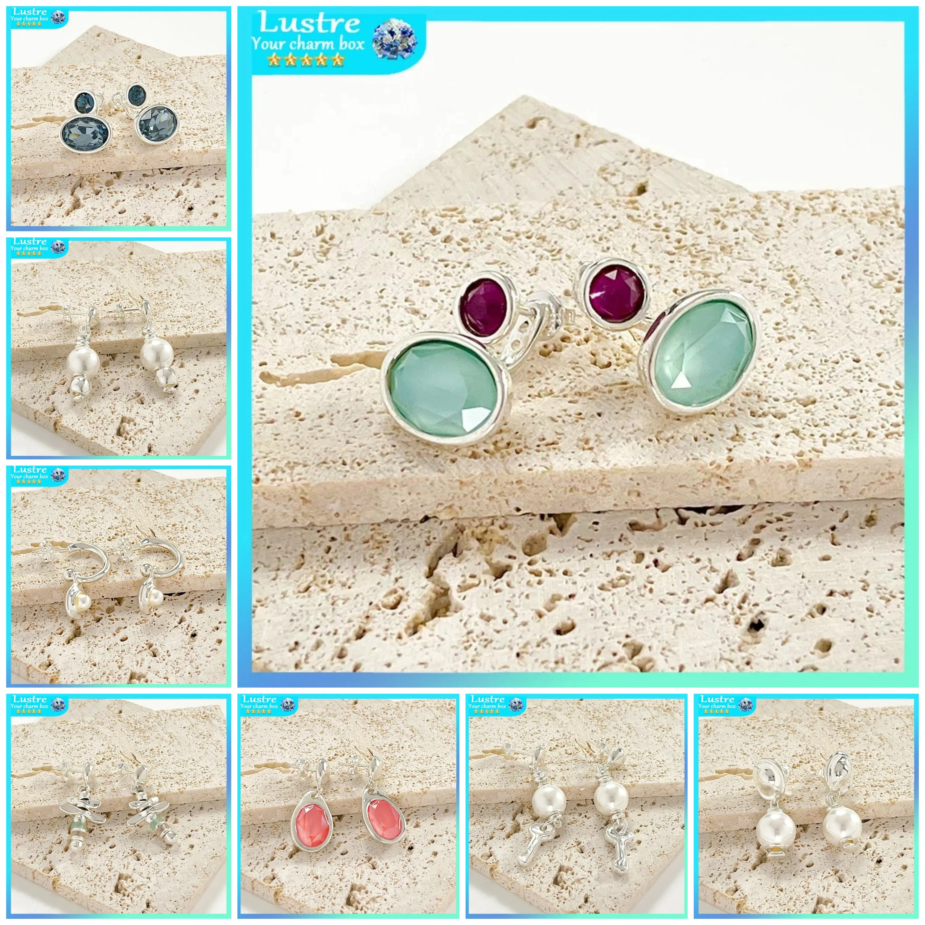 UNO De 2024 Высококачественные Модные Серьги-гвоздики С Блокирующим Дизайном