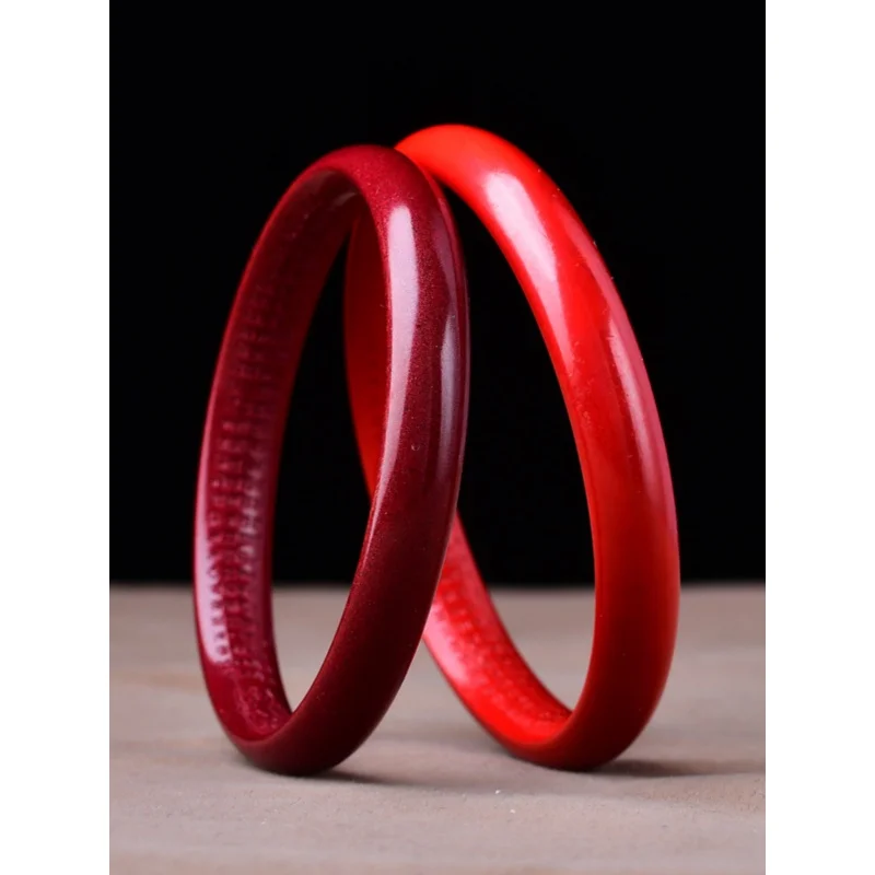 Браслет из камня Sutra Cinnabar в форме сердца для женщин старшего возраста