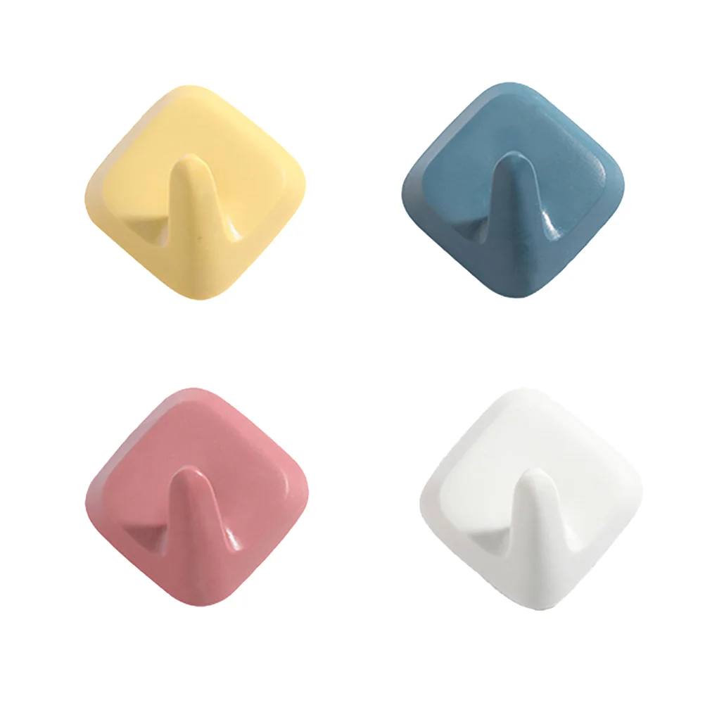 

4 Pcs Dress Rack Adhesive Hangers S Hook Wall Hanger Wall Clothes Rack Sticky Hook Kitchen Coat Hanger