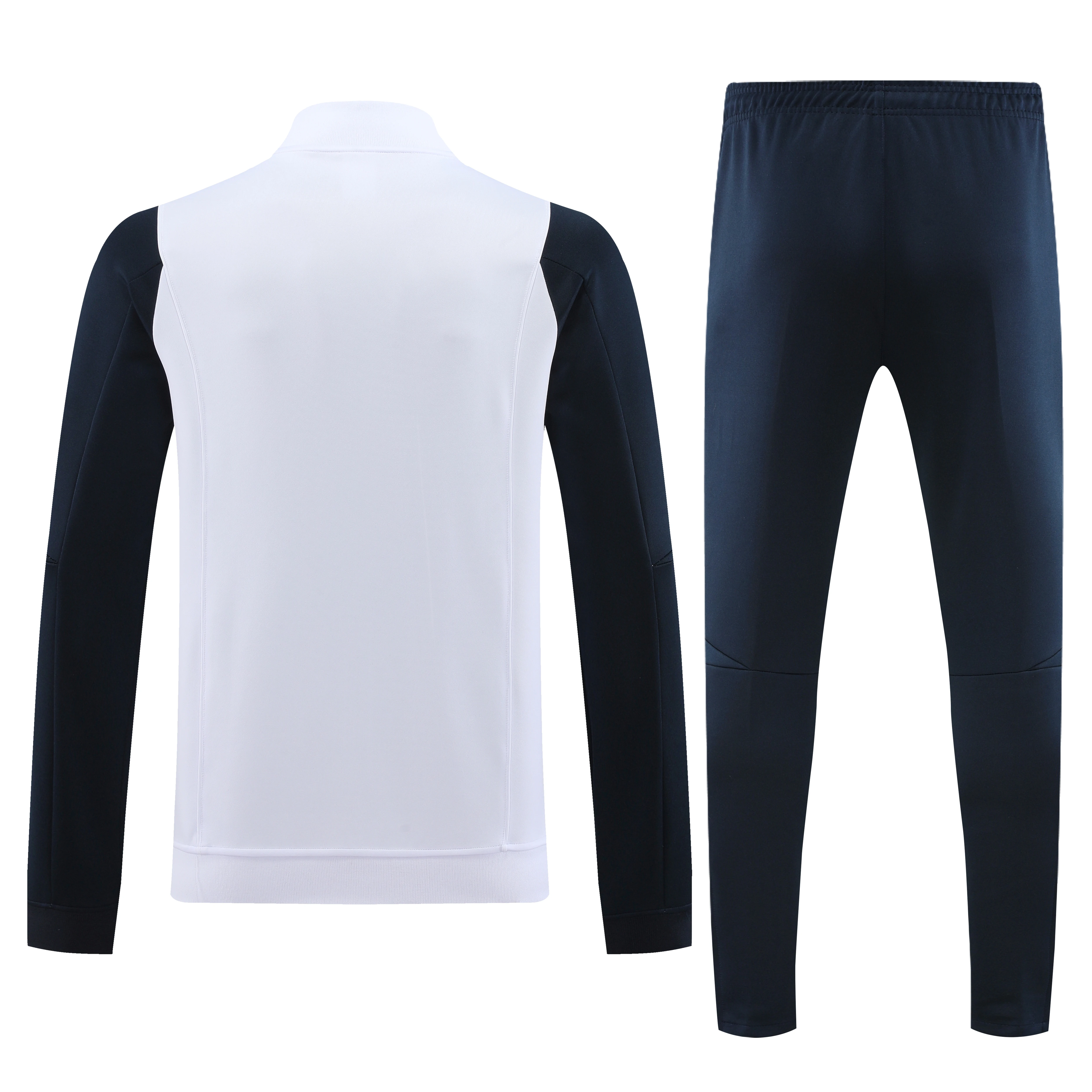 

23-24 Spanis Real M C.F Footballer Player's Sport Training Slim Fit Jacket Wear Long Sleeve Pants Polyester Set Warm Zip-up Tops