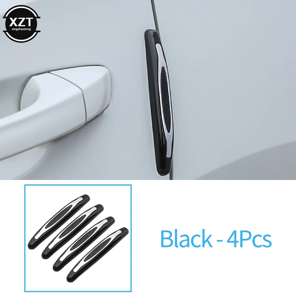 

4Pcs Car Door Protector Guard Strip Scratch Protector Car Rubber Bumper Stickers Auto Door Edge Protection Car Decoration
