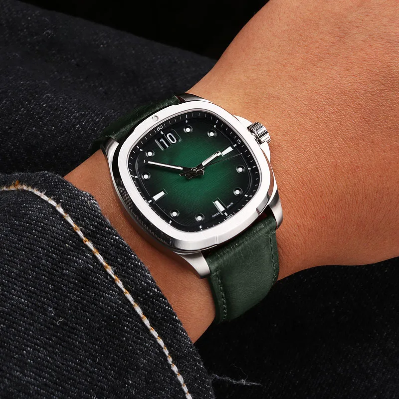 Кожаный ремешок для часов MIDO MULTIFORT M049.526.17/11 M005.430.36 22 мм прямой составной браслет из