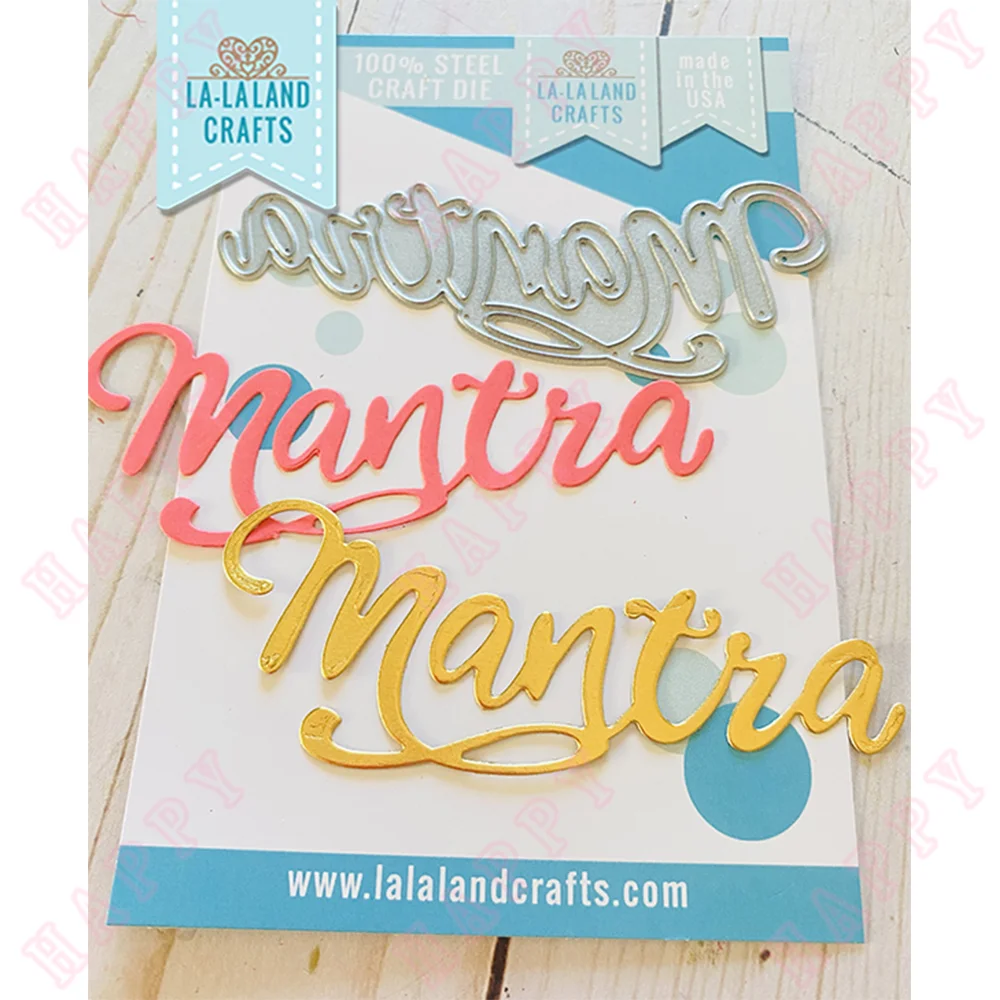 

2022 Season limited Mantra Metal Cut Dies Paper Scrapbook Diary Diy Craft Knife Mould Blade Punch Greeting Card Series Handmade