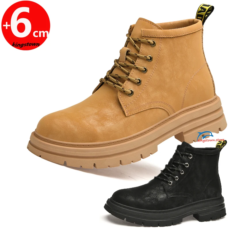 

Ботинки мужские из воловьей кожи, увеличивающие рост стельки 6 см, мужские туфли-оксфорды для улицы